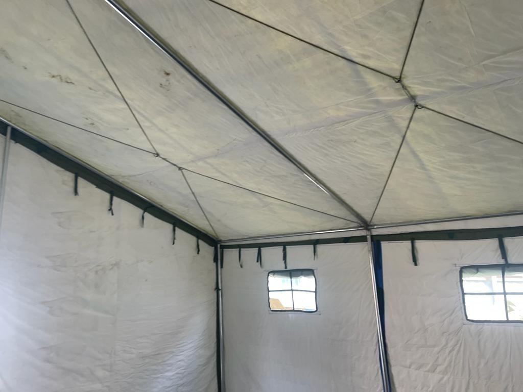 Палатка Каркасная утепленная зеленого цвета 12х6